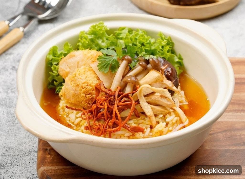 Mushroom and Chicken Rice Bowl