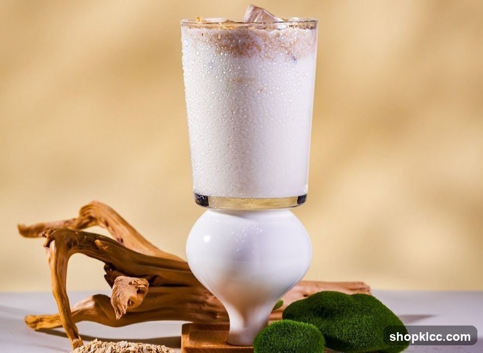 Iced Beverage with Natural Elements