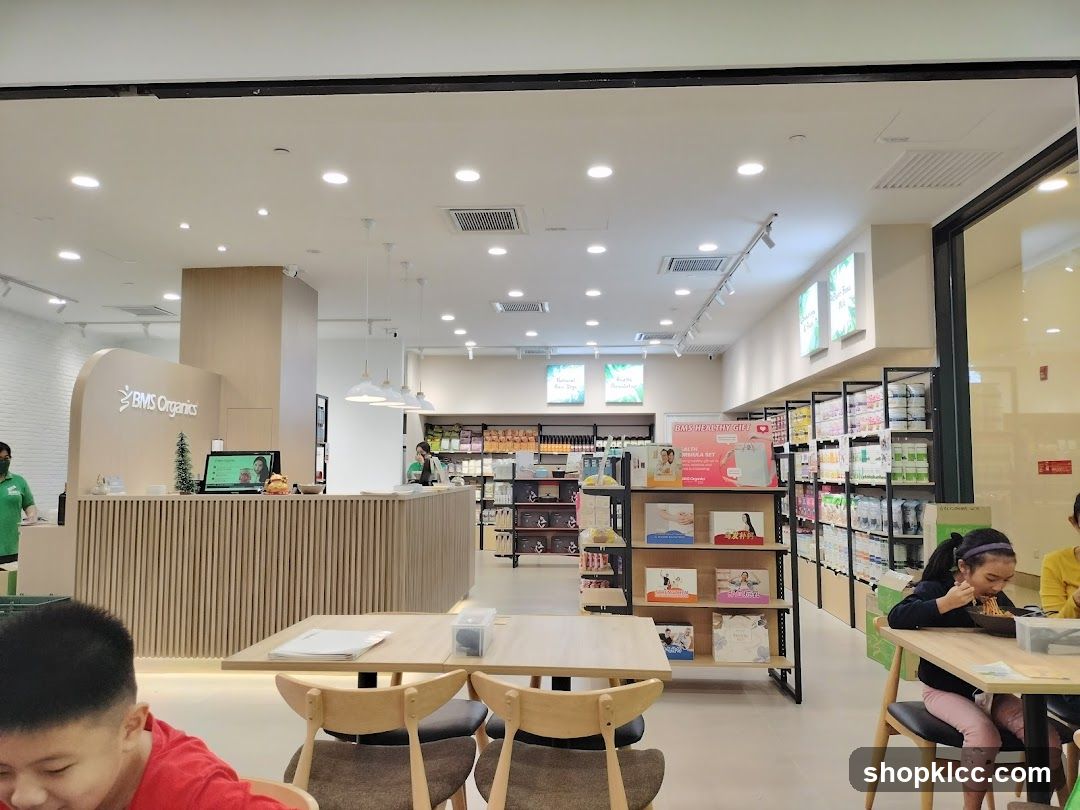 Interior of a health food store