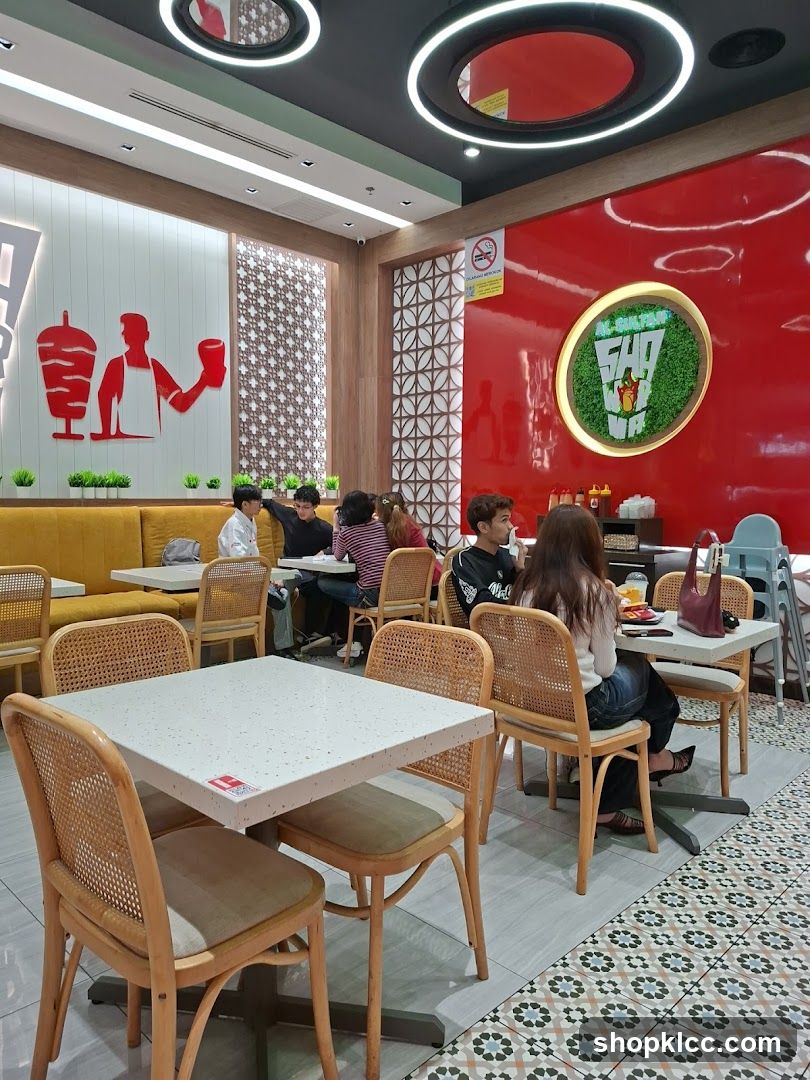 Restaurant Interior with Shawarma Decor