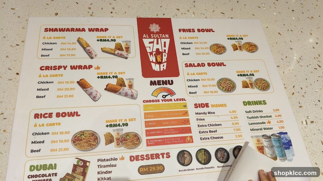 Al Sultan Shawarma Menu