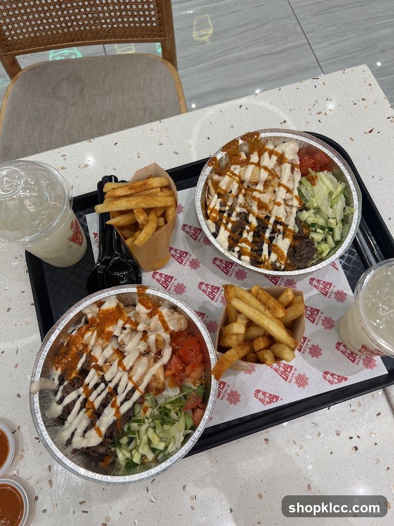 Shawarma Bowls and Fries