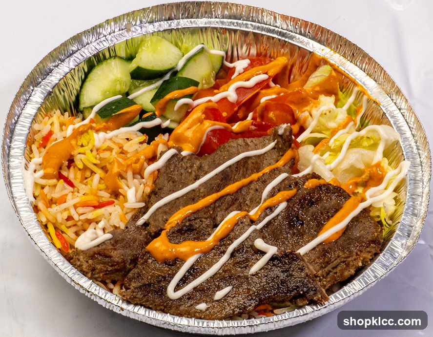 Beef and Rice Platter