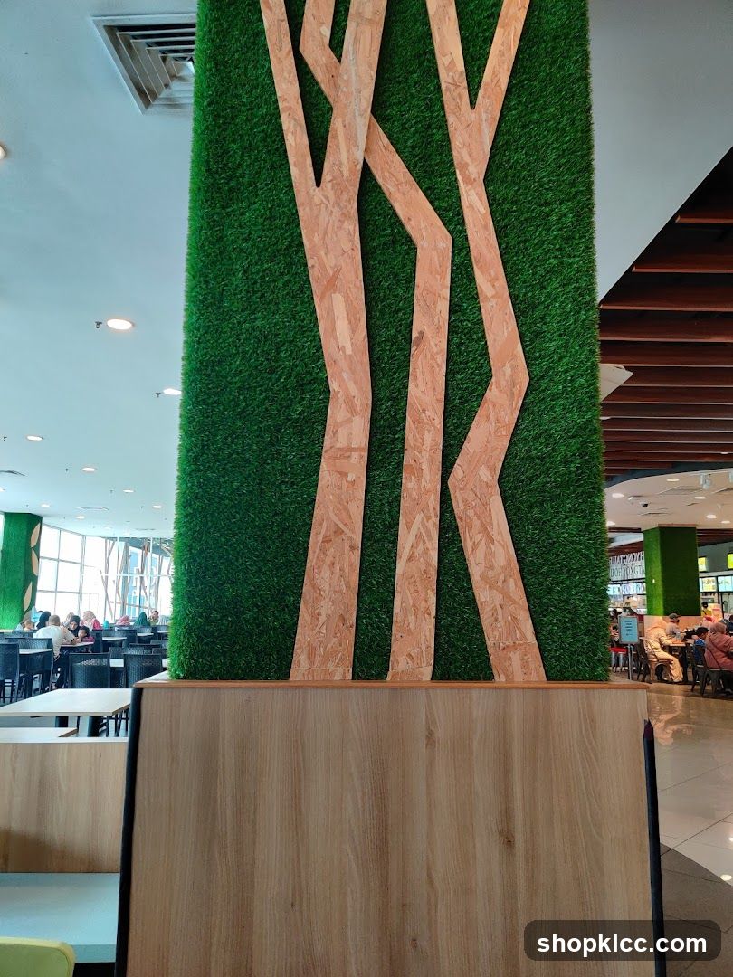 Decorative Pillar in Food Court