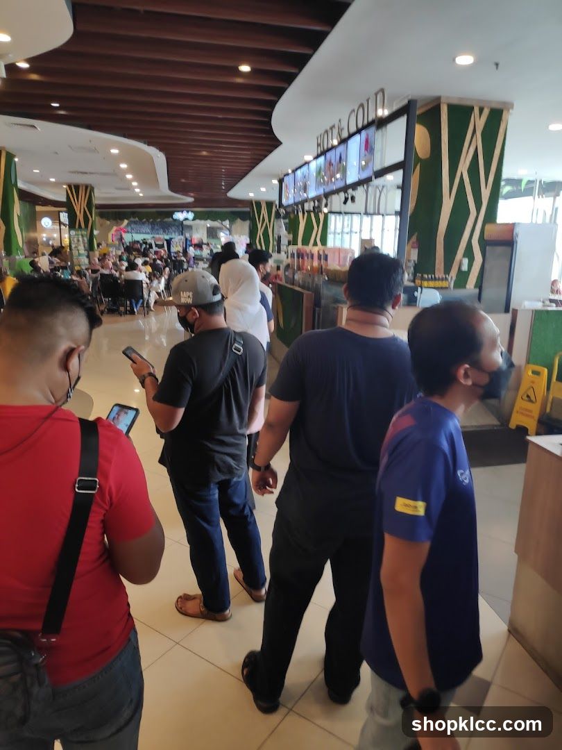 People in a food court