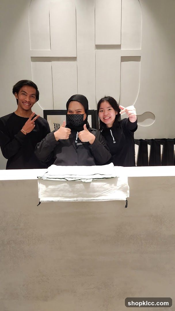 Staff Posing at Counter