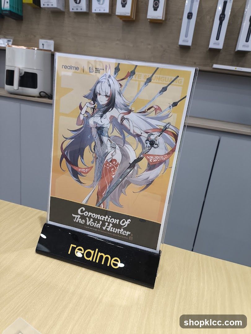 Realme promotional display