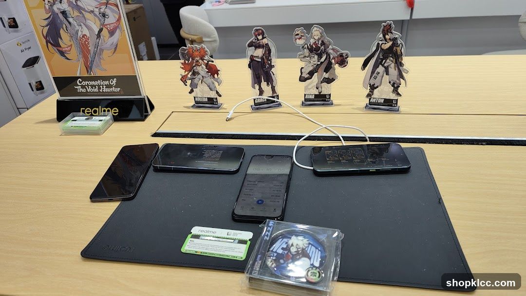 Product Display with Anime Figures