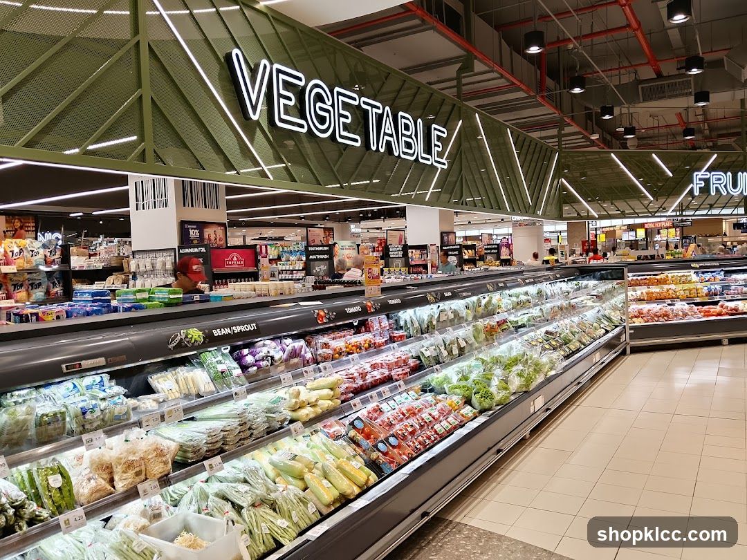 Supermarket Vegetable Aisle