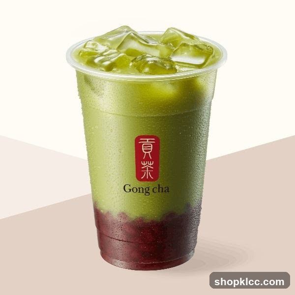 Gong Cha Matcha Red Bean Drink