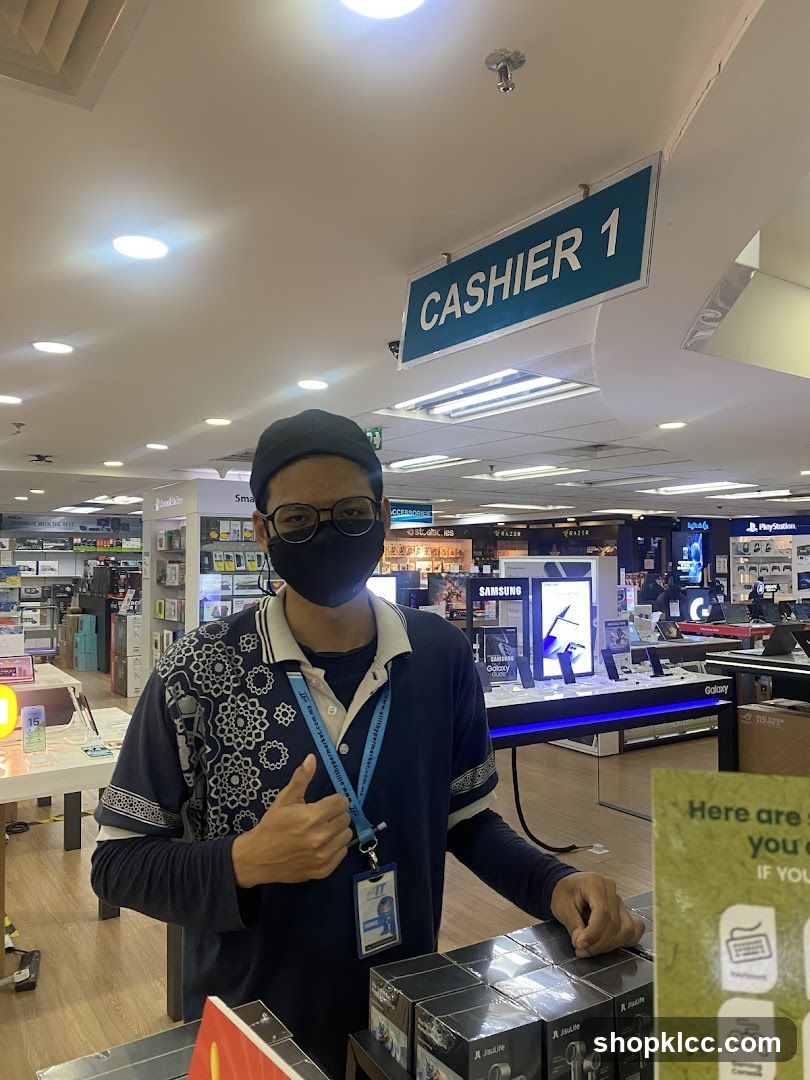 Cashier at Electronics Store