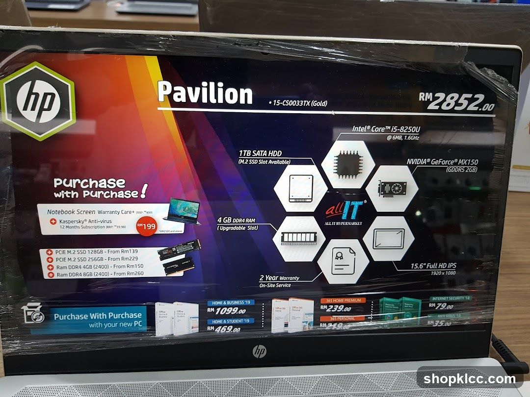 HP Pavilion Laptop Advertisement