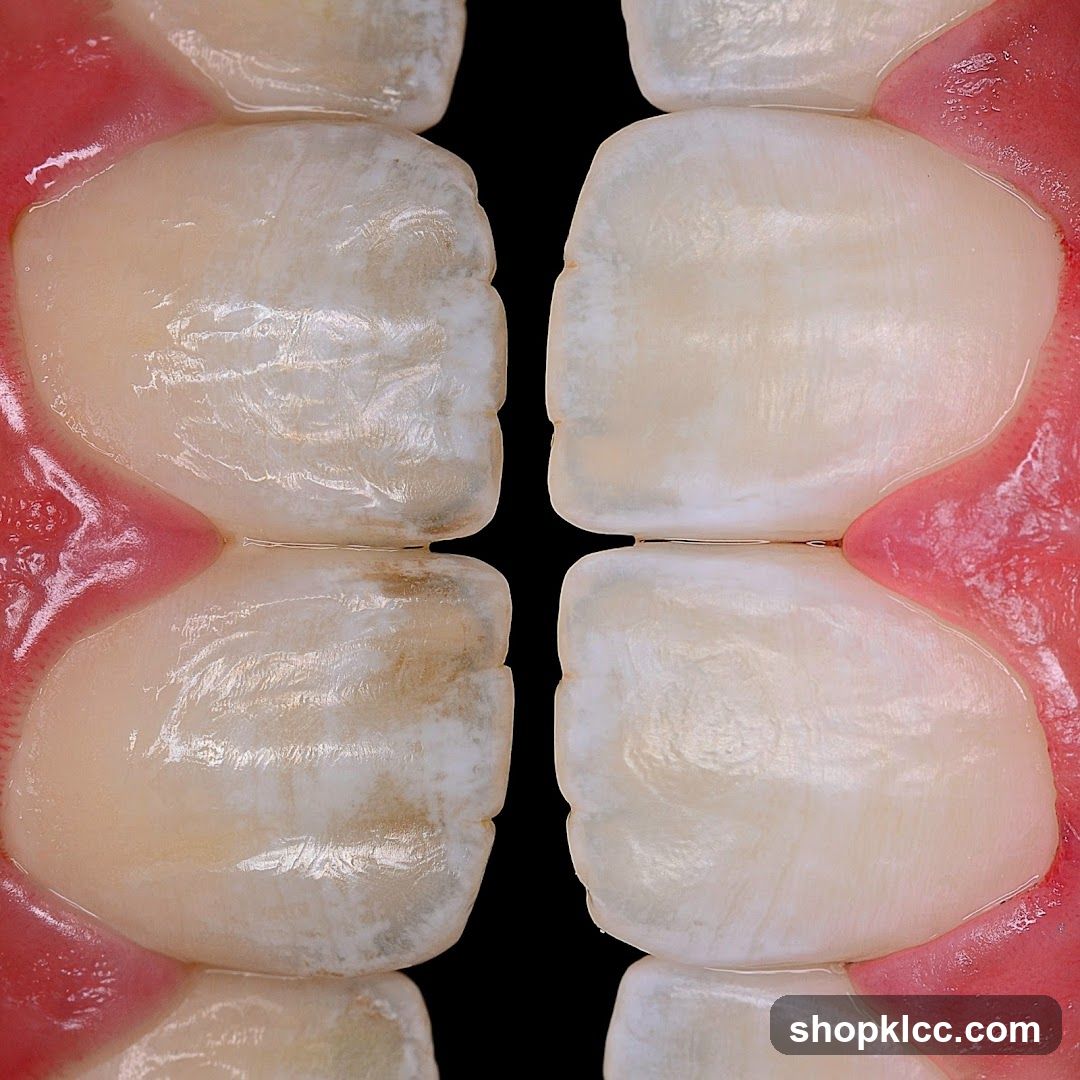 Close-up of Dental Crowns