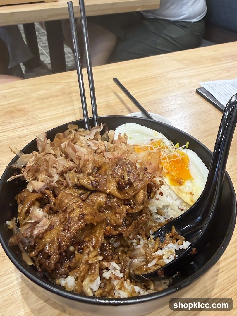 Rice Bowl with Meat and Egg