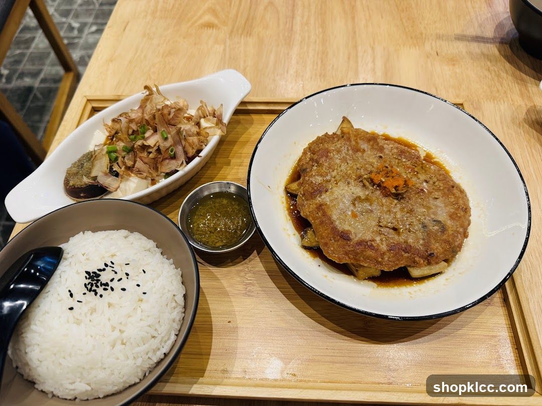 Meal with Rice and Side Dish