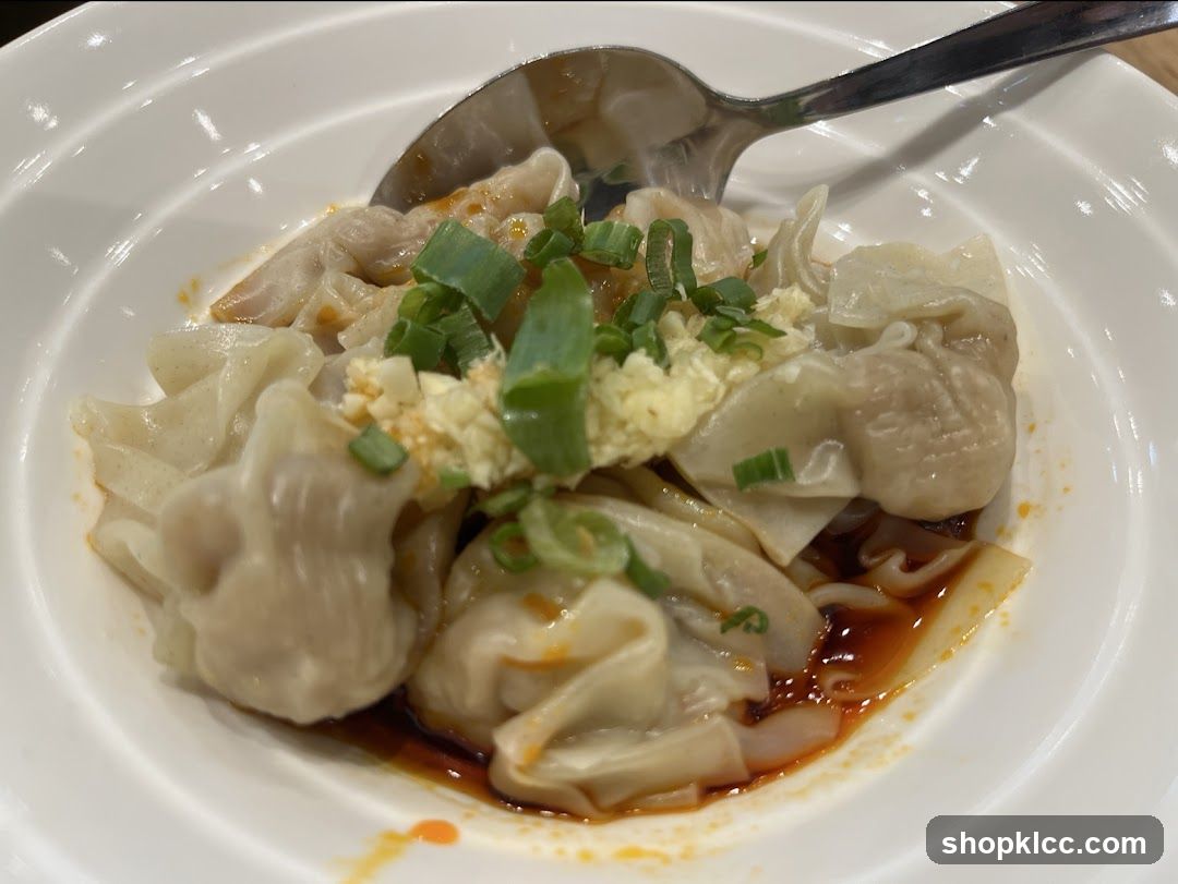 Wontons in Chili Oil
