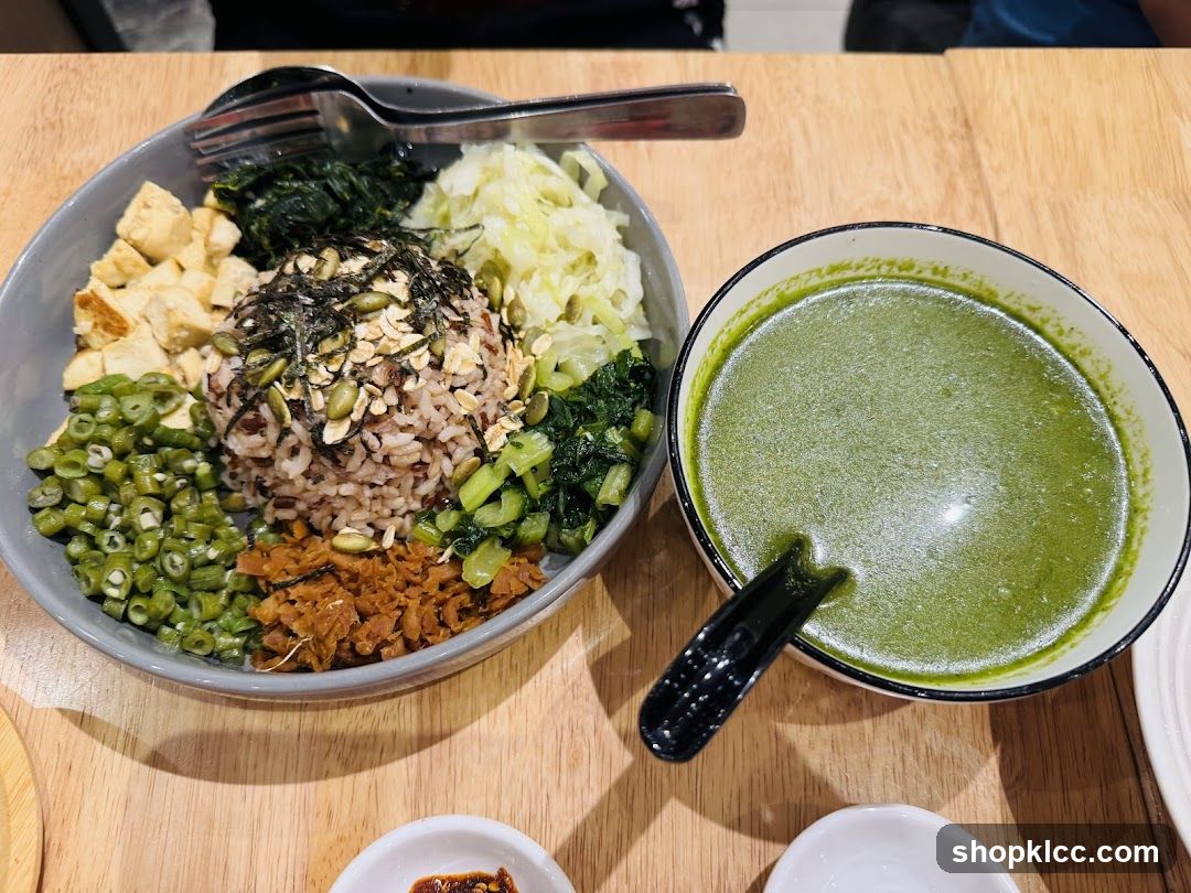 Healthy Grain Bowl and Soup