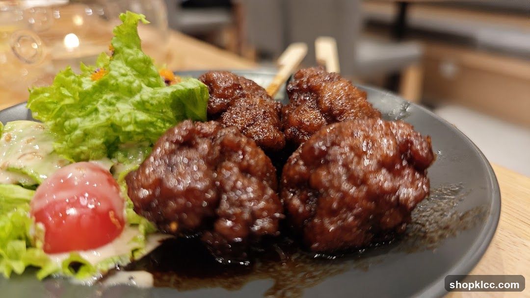 Fried Chicken Bites with Salad