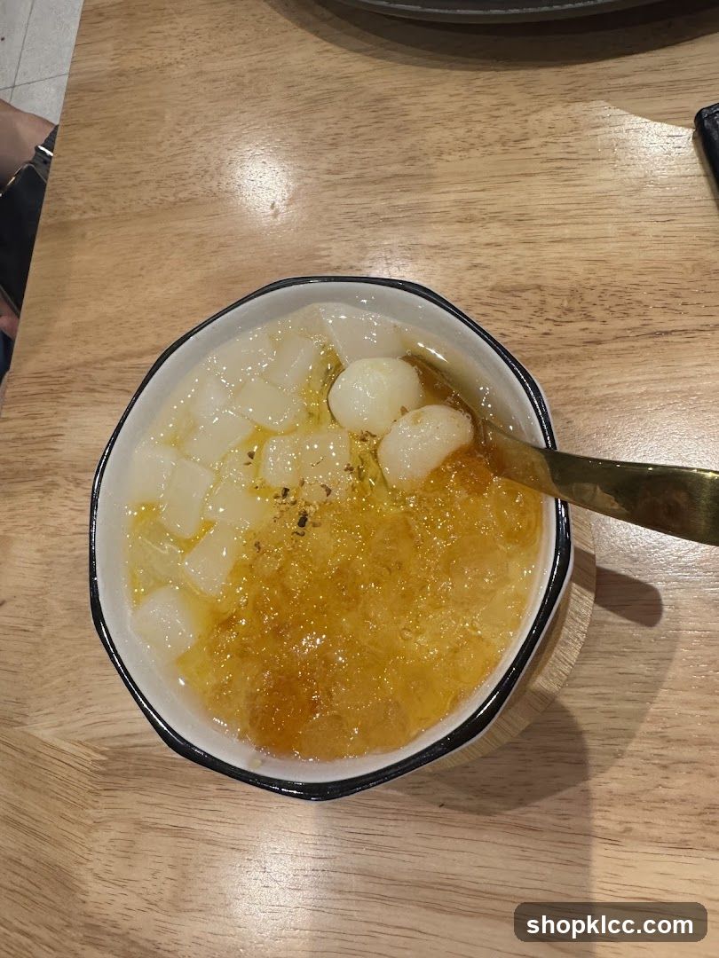 Dessert with Lychee and Jelly