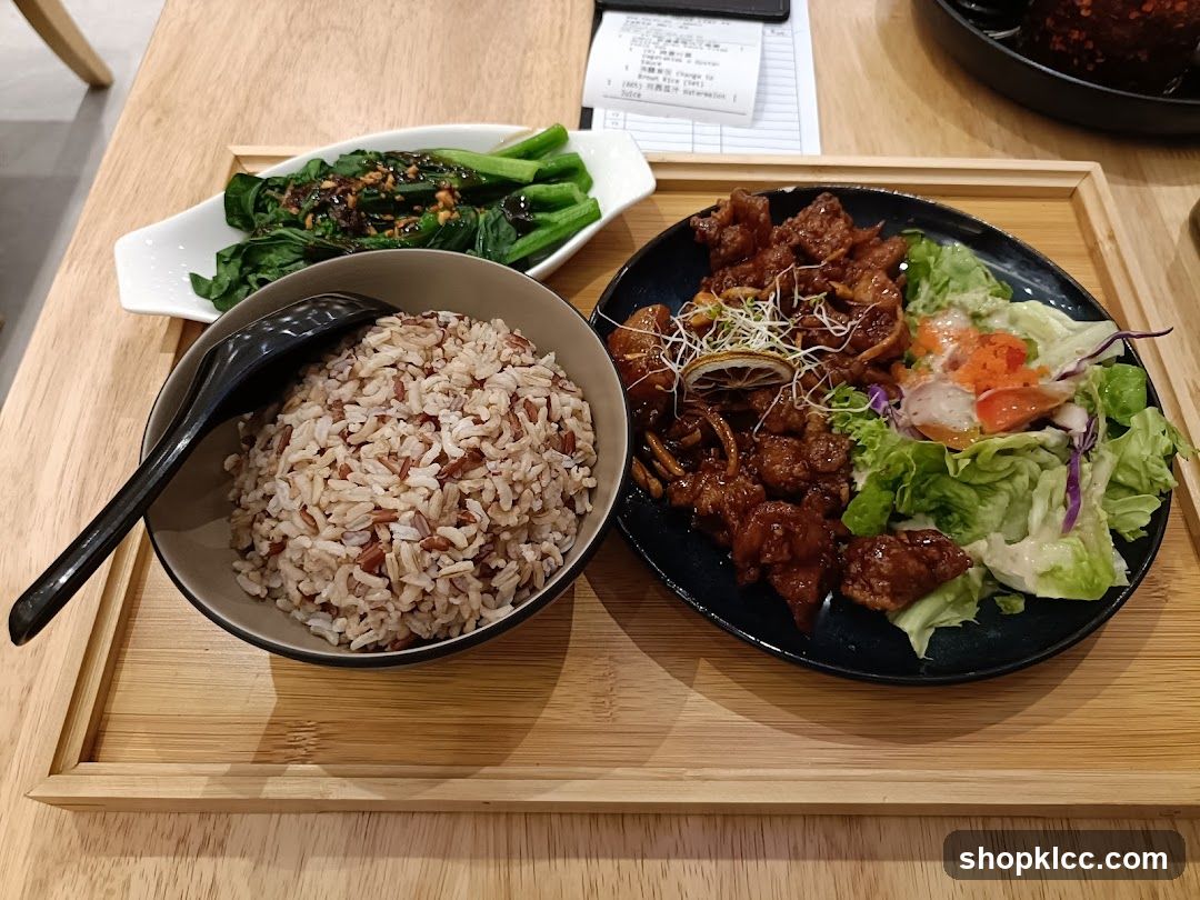 Meal with Rice and Stir-fried Dish