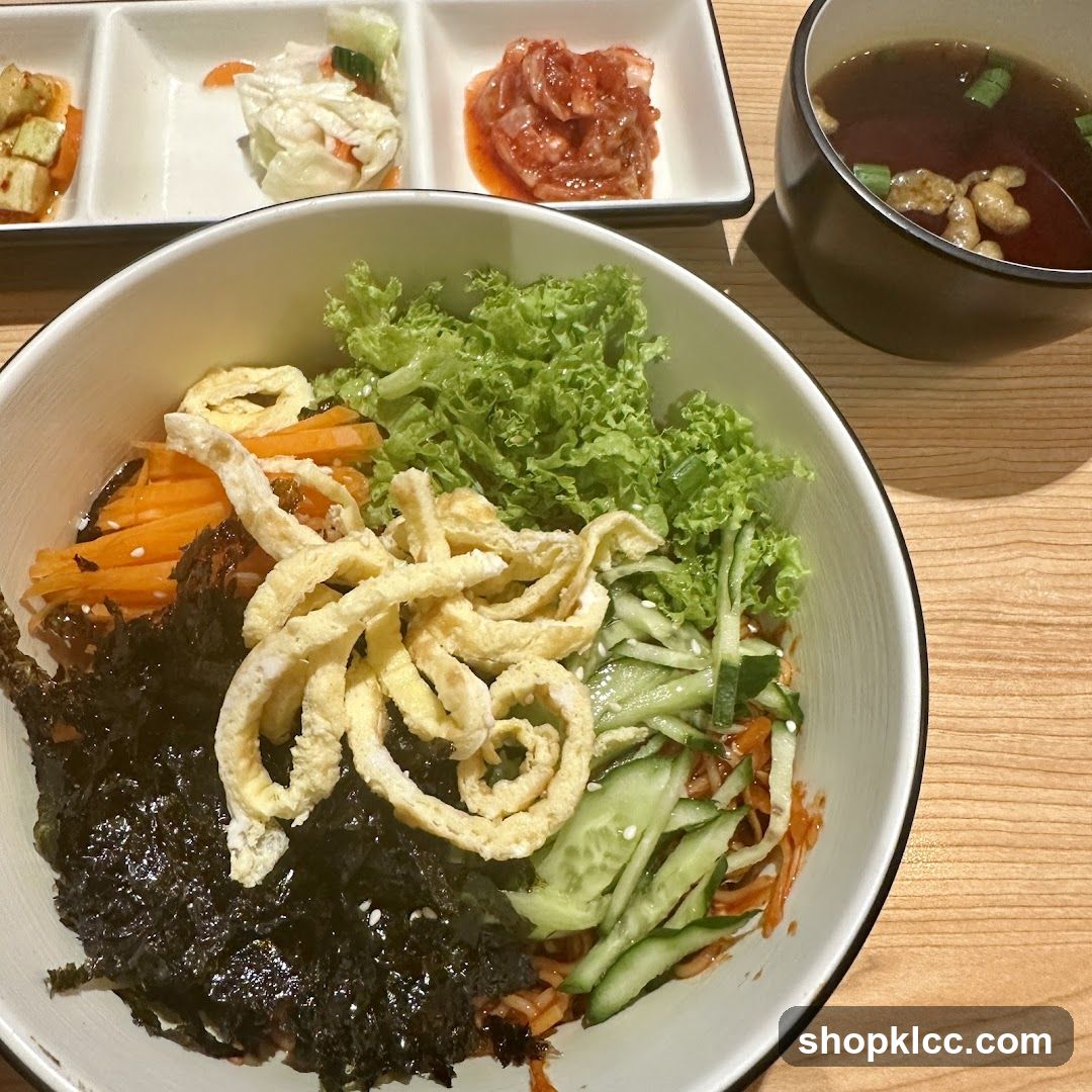 Bibimbap with Side Dishes and Soup