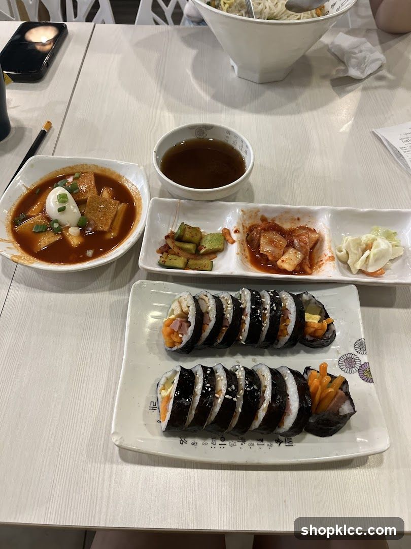 Korean Food Spread