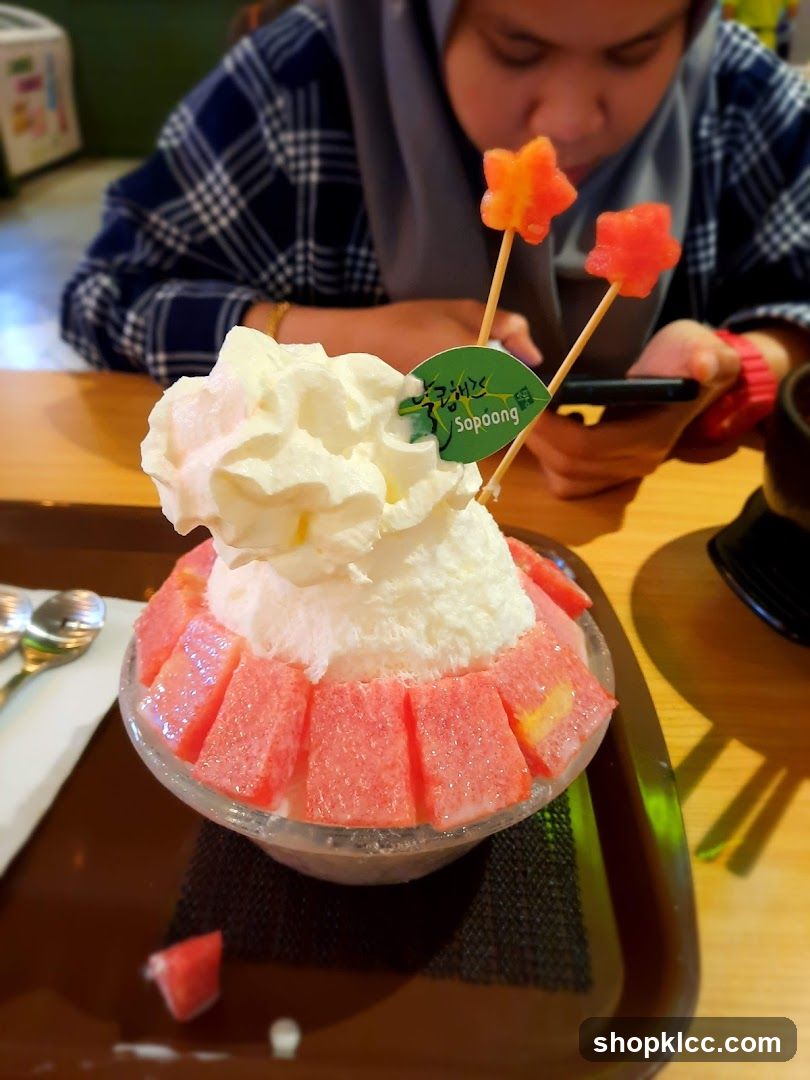 Dessert with fruit and whipped cream