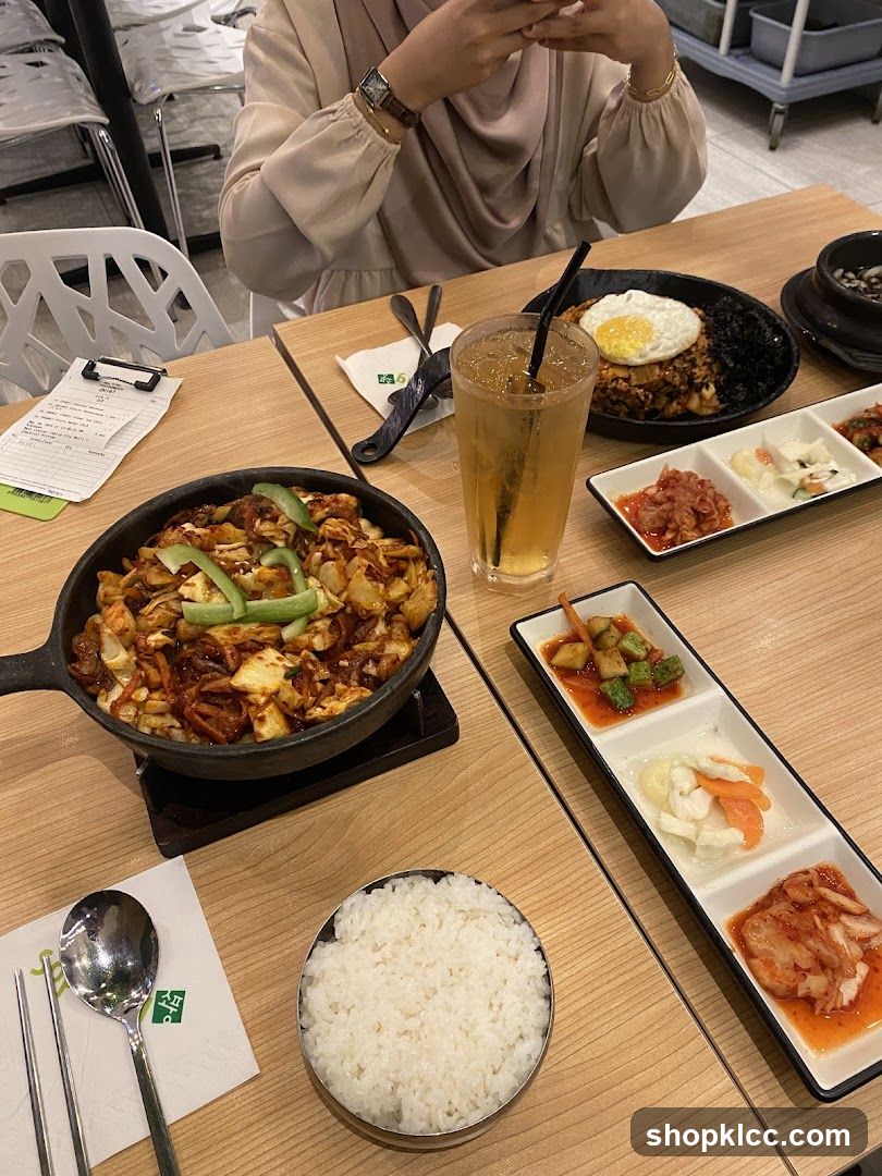 Korean Meal with Side Dishes
