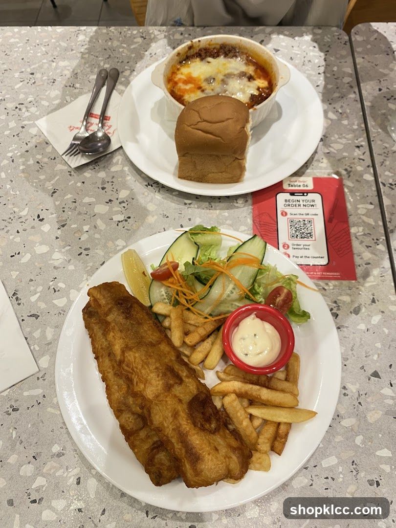Fish and Chips with Lasagna