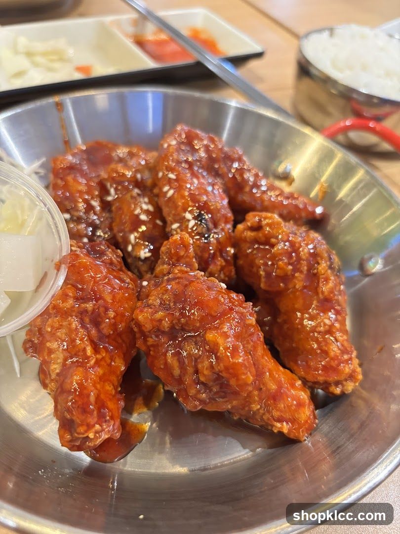 Spicy Korean Fried Chicken Wings