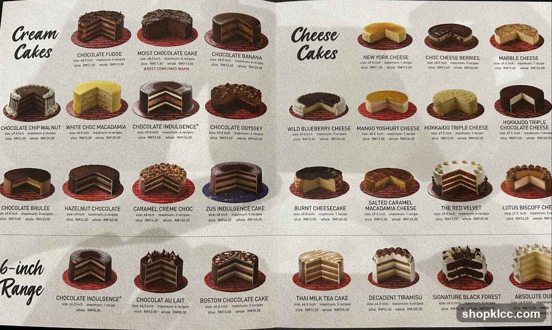 Cream Cakes and Cheese Cakes