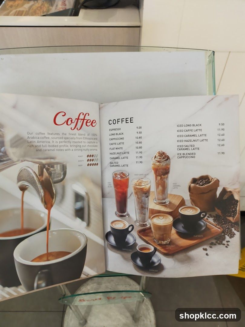 Coffee Menu