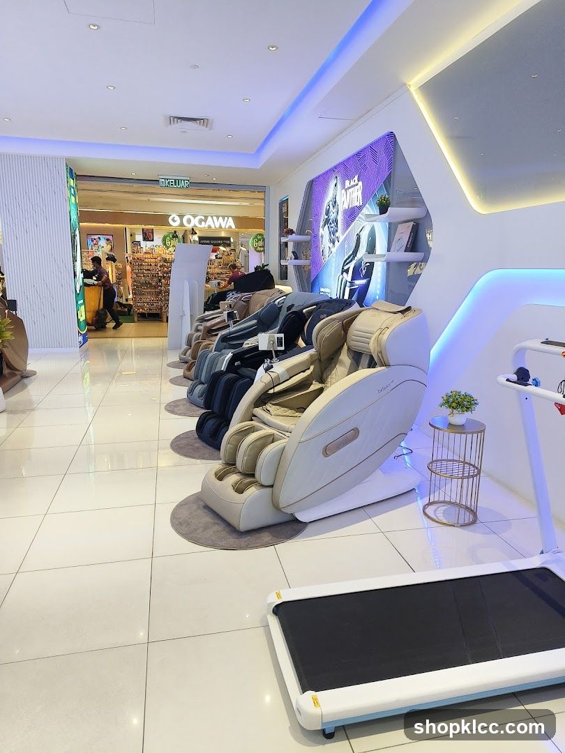 Massage Chairs and Treadmill Display