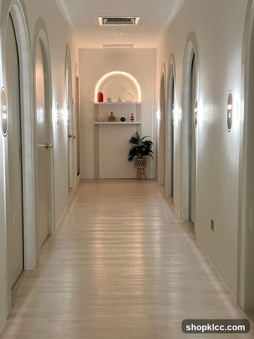 Hallway with Arched Doorways