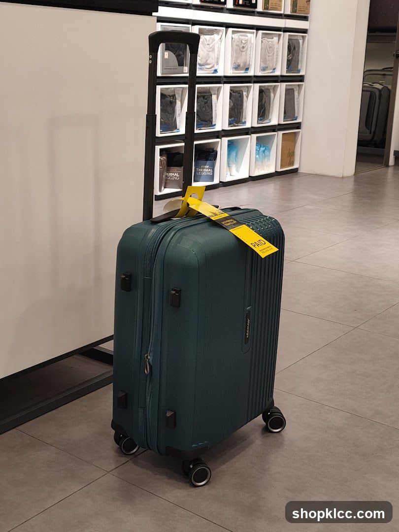 Suitcase in a store