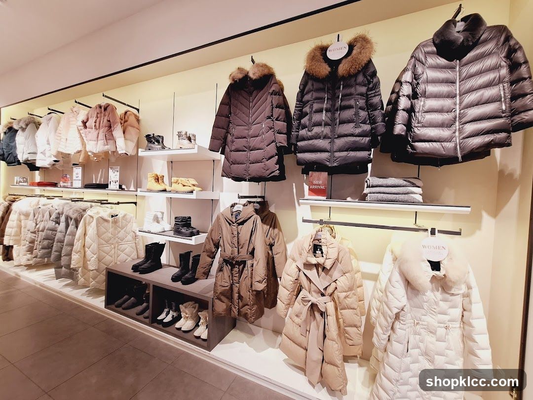 Winter Coats and Boots Display