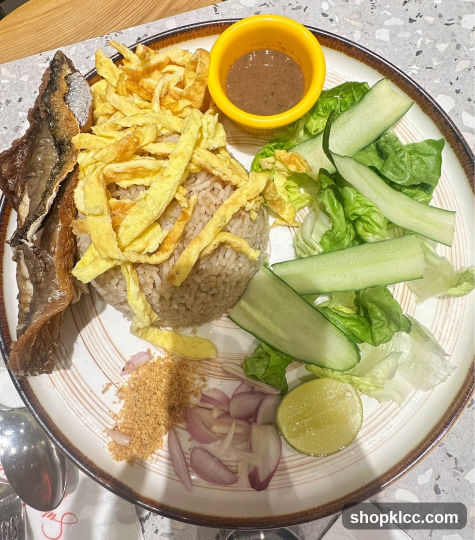 Rice dish with fish and vegetables