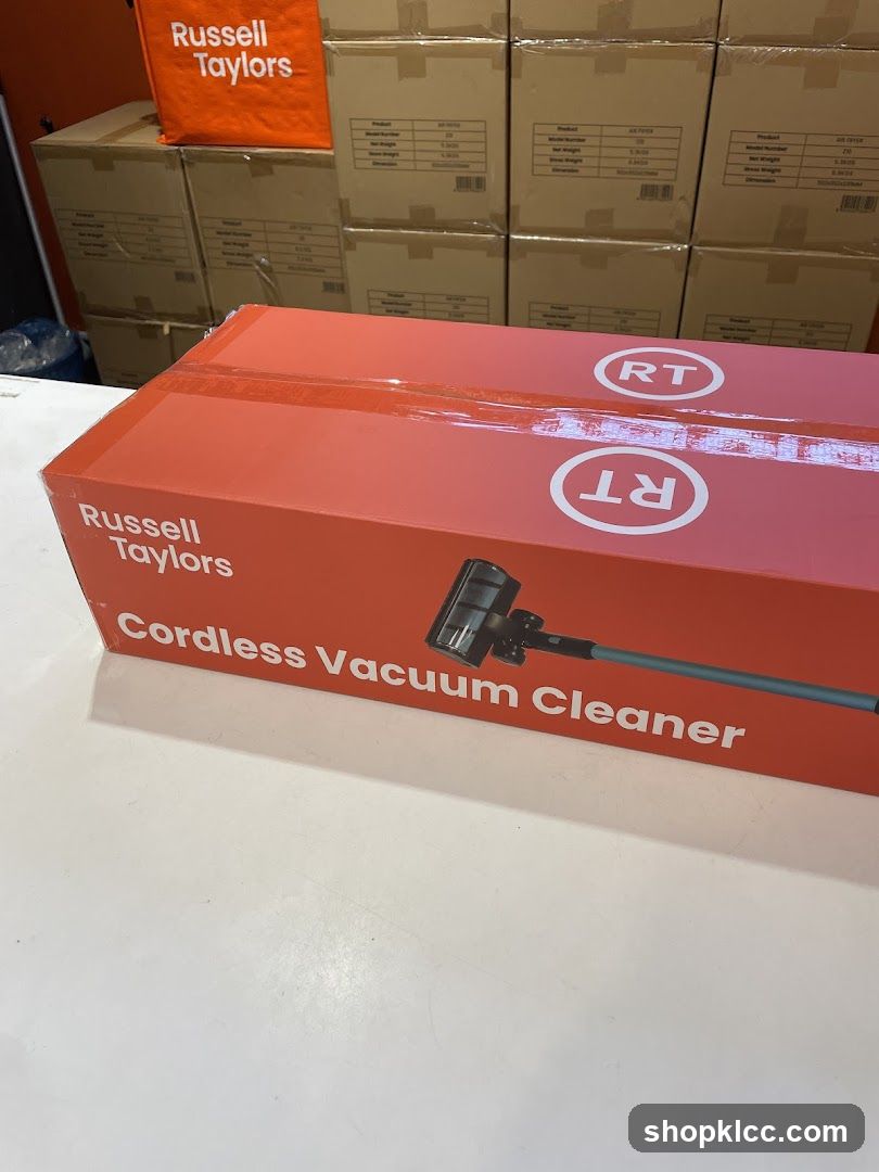 Russell Taylors Cordless Vacuum Cleaner Box