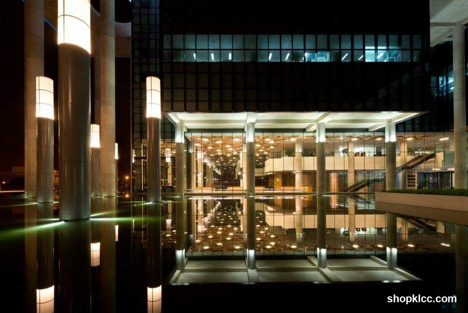 Modern Building Entrance at Night