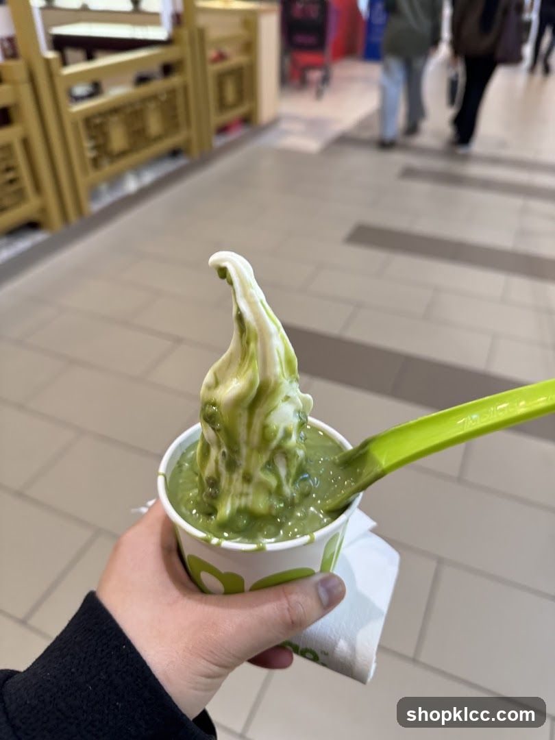 Matcha Soft Serve Ice Cream
