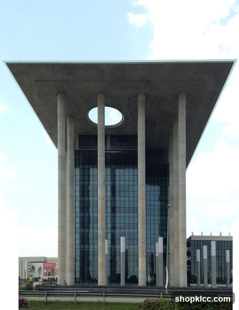 Modern Building with Columns