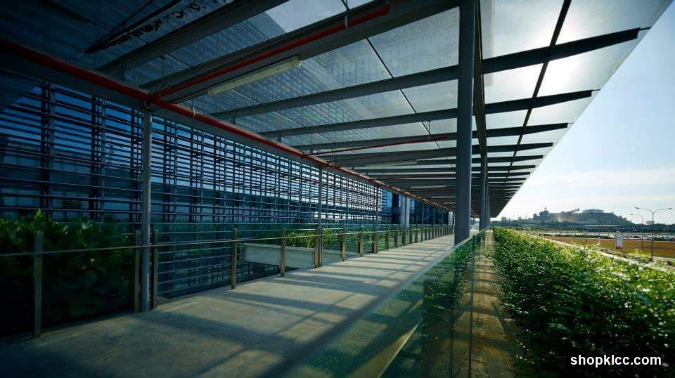 Modern Building Exterior with Walkway