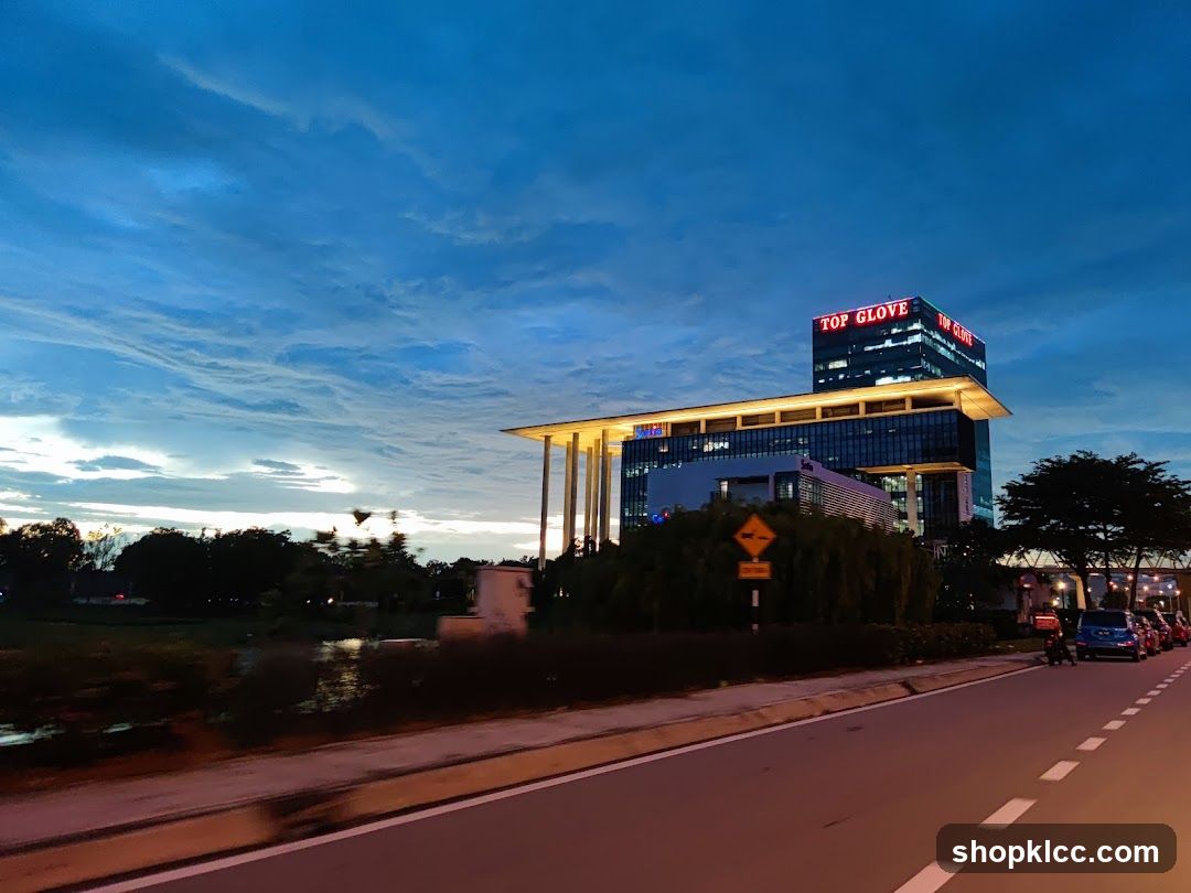 Top Glove Building at Dusk