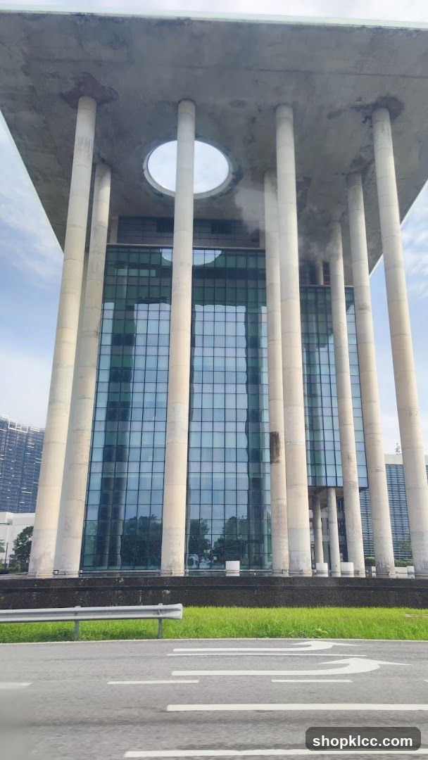 Modern Building with Colonnade