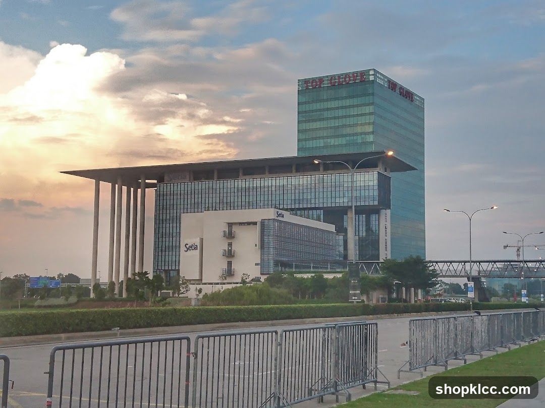Modern Office Buildings at Sunset