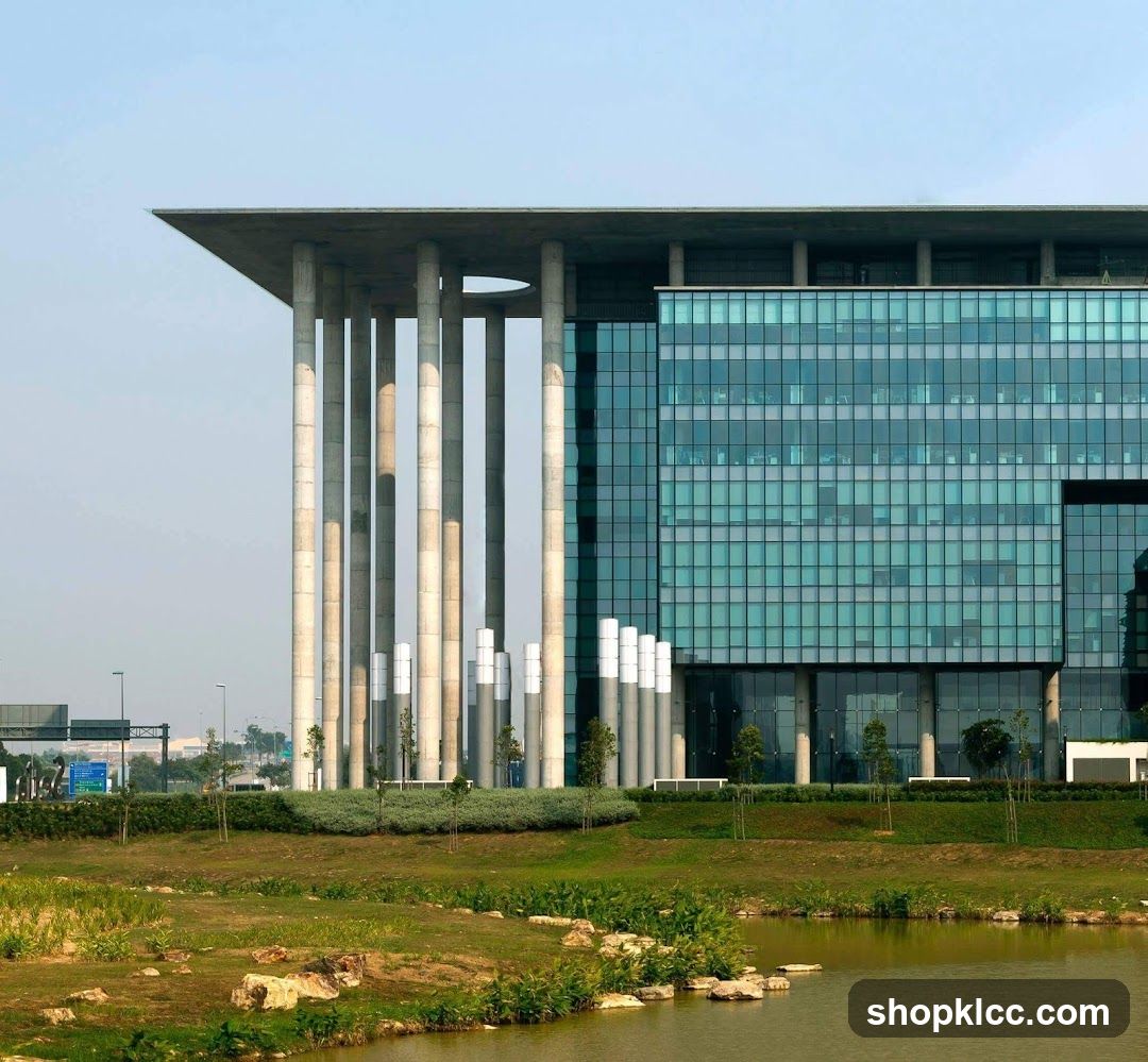 Modern Office Building with Colonnade