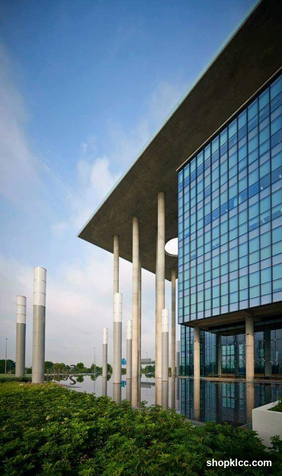Modern Building with Reflecting Pool