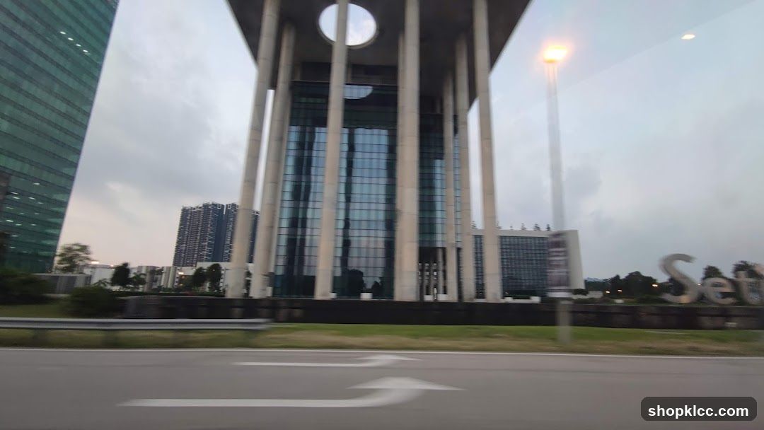 Modern Architecture with Large Sculptural Letters