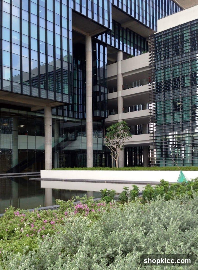 Modern Building with Reflecting Pool