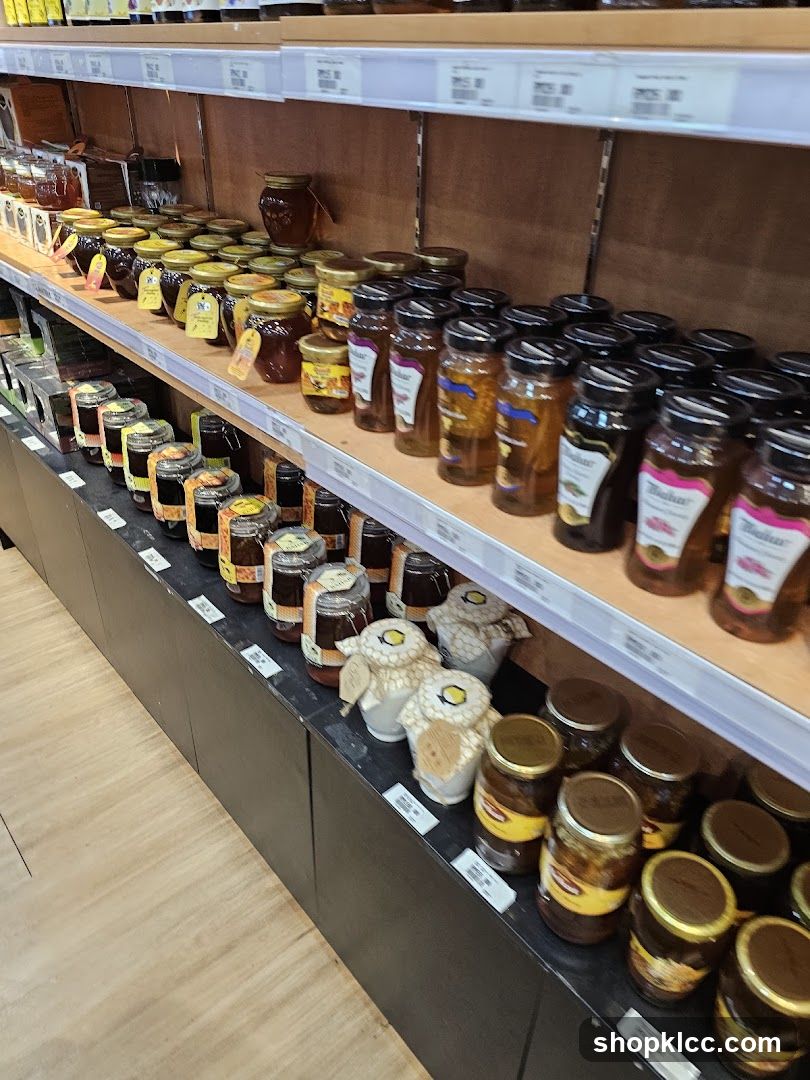 Honey Jars on Shelves